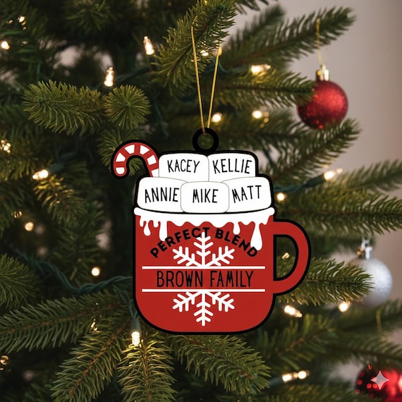 Personalized Christmas Family Ornament