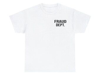 T-shirt scamerica du département de la fraude