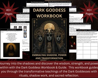 Dark Goddesses Shadow Work Workbook | Printable PDF