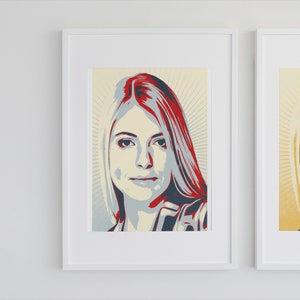 Custom Portrait Vector Style Portrait Unique Custom - Etsy