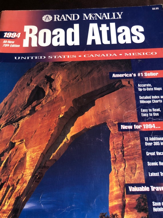 □ RAND McNALLY ROAD ATLAS 1989 米国の道路地図 Rand Mcnally