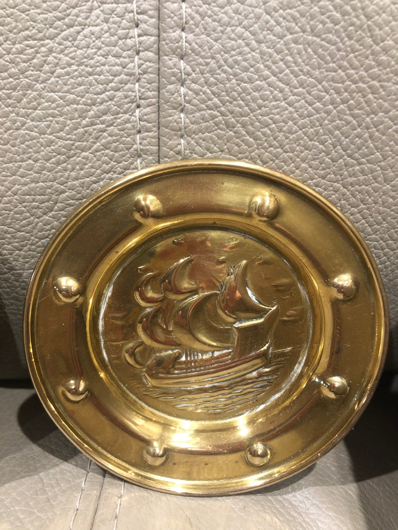 Four Vintage Brass Ornaments Etsy Australia