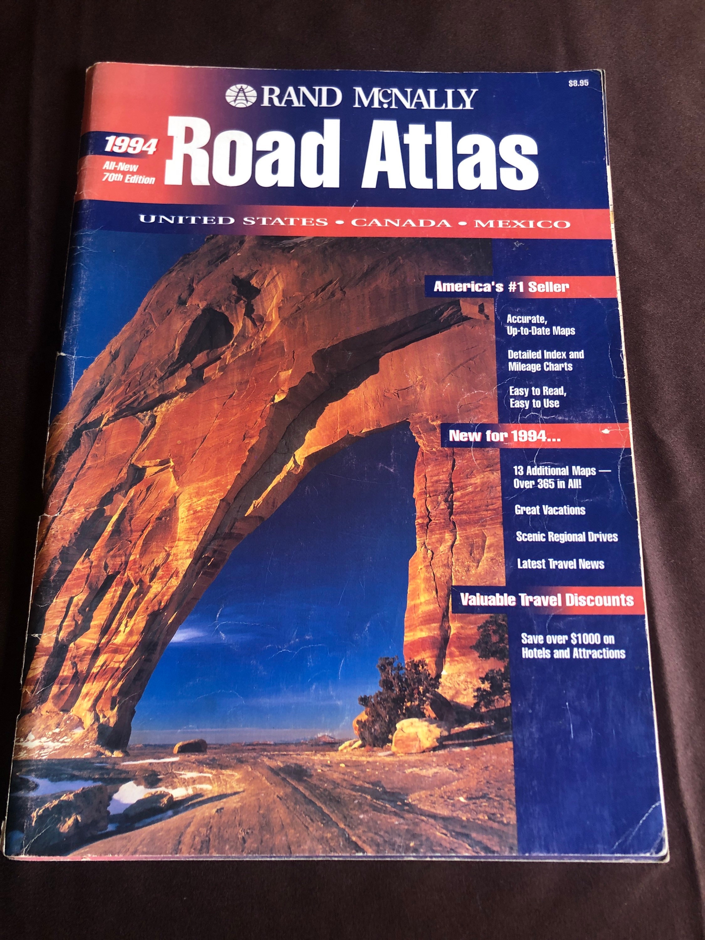 Vintage and Collectible Road Atlas Map of the United States Vintage and Collectible Road Atlas Map of the United States