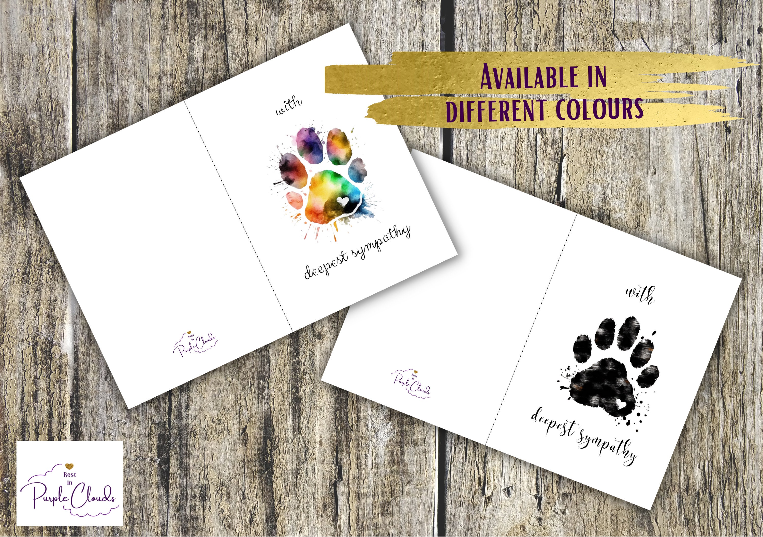 With Deepest Sympathy Pet Loss Card, Digital, Printable, Loss Sympathy ...