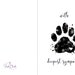 With Deepest Sympathy Pet Loss Card, Digital, Printable, Loss Sympathy ...