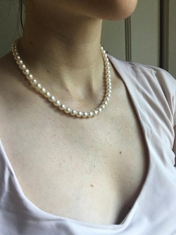 Cultured Pearl Necklace - image 1