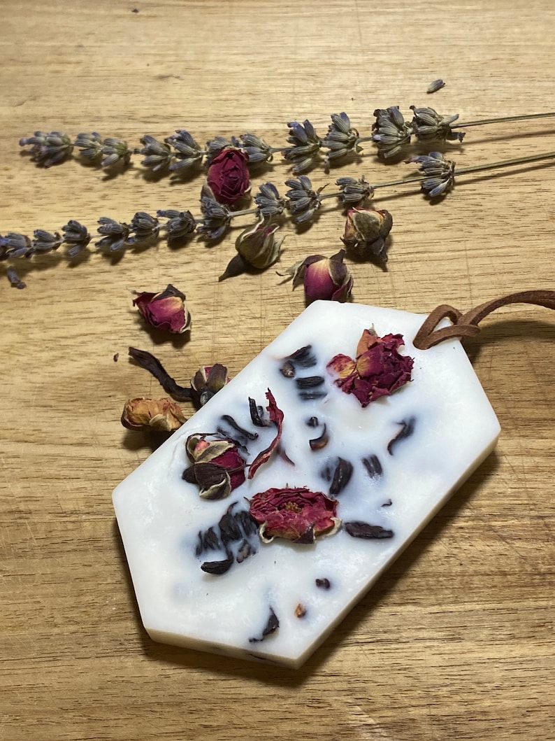 Rose Vanilla Essential Oil Wax Sachet NON TOXIC Room Closet Drawer Linen Refreshener Wax Melt