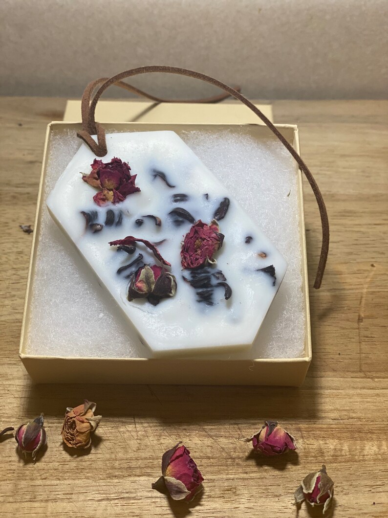 Rose Vanilla Essential Oil Wax Sachet NON TOXIC Room Closet Drawer Linen Refreshener Wax Melt