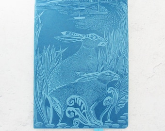 Moon Hares Notebook (Lined Pages)