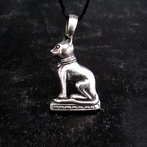 Bastet Cat Goddess Pewter Pendant