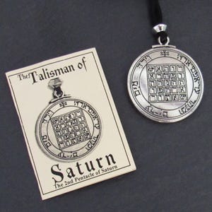 Planetary Talisman of Saturn (Pewter)