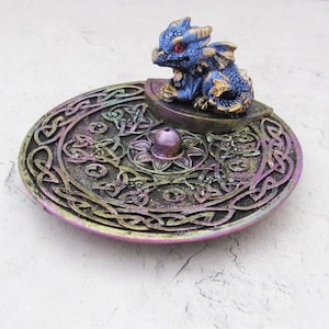 Baby Dragon Incense Burner - Blue
