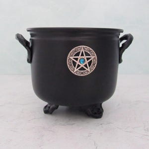 Metal Cauldron with Pentagram