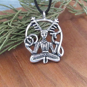 Pendentif Cernunnos en étain