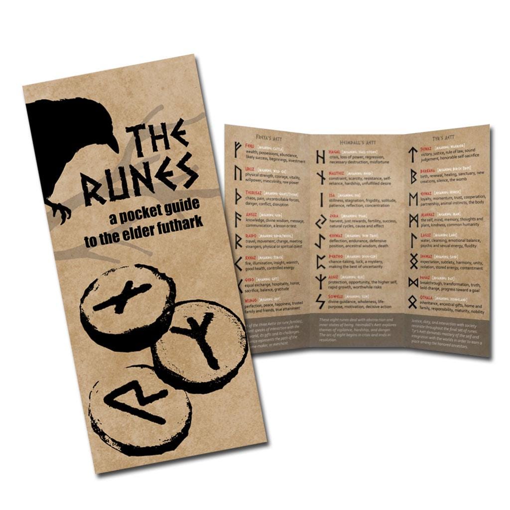 Ceramic Rune Set With Velvet Bag - Etsy