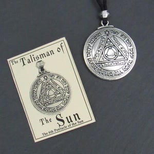 Planetary Talisman of The Sun (Pewter)