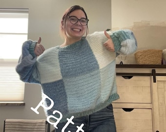 PATRÓN de jersey de patchwork