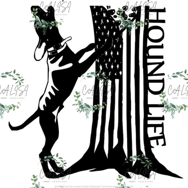 Coonhound Treeing Dxf - Etsy