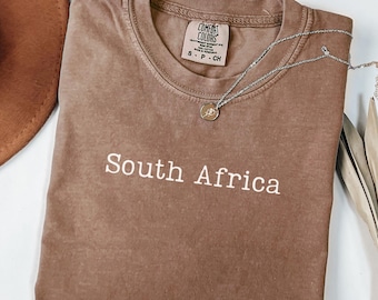Südafrika Minimalistisches Hemd, Vintage südafrikanisches T-Shirt, Reise-Souvenir, afrikanisches Urlaubs-T-Shirt, 2026 Fußball-Sportliebhaber Geschenk