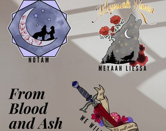 From Blood and Ash Stickers / Poppy / Meyaah Liessa