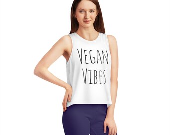 Vegan Vibes Women's Dancer Cropped Tank Top