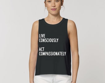 Live Consciously Women's Flowy Scoop Muscle Tank