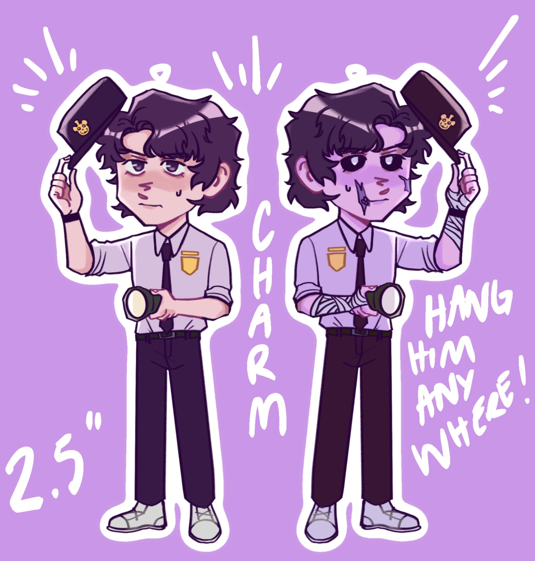 マイケル・アフトン 両面 3インチ アクリルチャーム - Etsy 日本