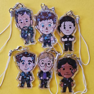 2 Inch The Pitt Holographic Acrylic Charm Keychains