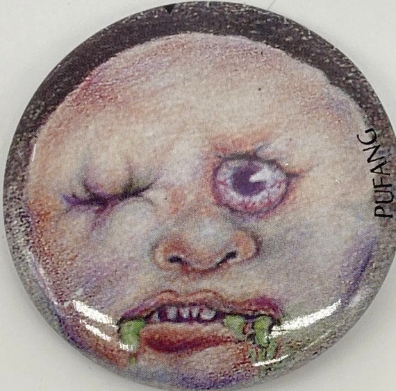 Vintage Pufang Pin Madballs & Garbage Pail Kids I… - image 1