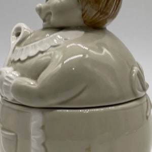 Vintage Fitz and Floyd Granny Grandma String Holder Jar image 3