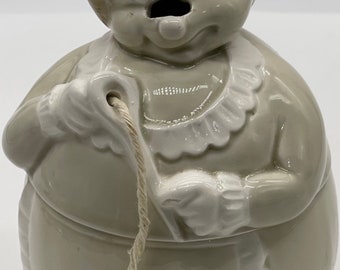 Vintage Fitz and Floyd Granny Grandma String Holder Jar