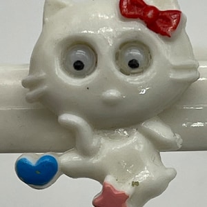 Vintage Googly Eyed Cat Kitten Children’s Headband Kid’s Wear Kitschy Hair Band.
