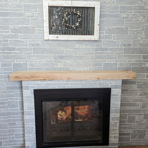 Fireplace Shelf Maple Etsy