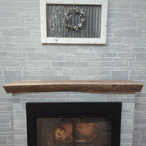Black Walnut Kiln Dried Fireplace Mantel Shelf 51" Long