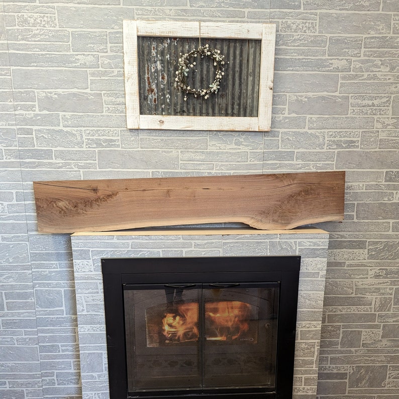 Black Walnut Fireplace Mantel Etsy