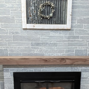 Walnut Kiln Dried Fireplace Mantel Shelf 56" Long