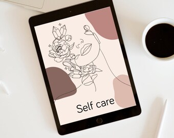 Planificador de vida todo en uno I Planificador personal I Planificador digital de bienestar estético I Plantilla editable