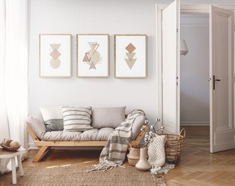 Juego de 3!! Arte abstracto digital I Arte de pared moderno I Decoración única para el hogar I Impresiones de alta calidad I Arte en lienzo I Descargas digitales,