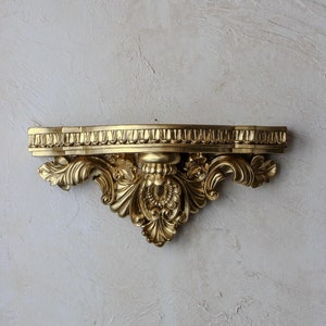 Restored Vintage Rococo Gold Shelf