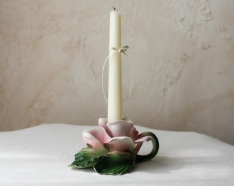 Italian Rose Candle Holder