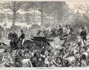 Queen Victoria's Visit to Victoria Park - The Illustrated London Press April 12, 1873 - Digital Download
