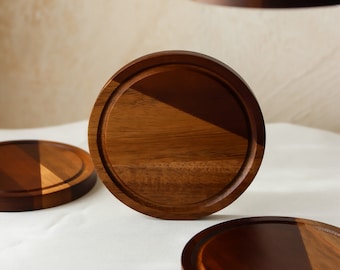 Ensemble de sous-verres en bois