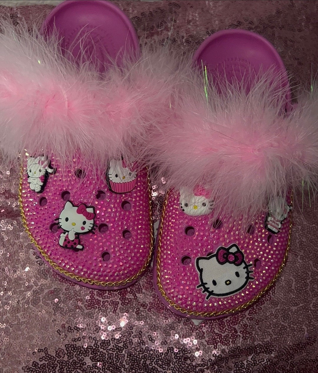 Hello Kitty Inspired Crocs Etsy