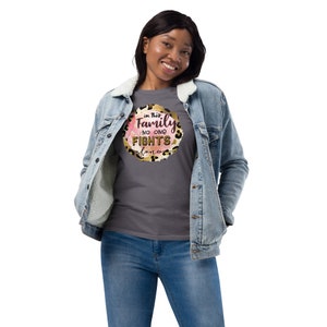 In This Family No One Fights Alone - Unisex fashion long sleeve shirt