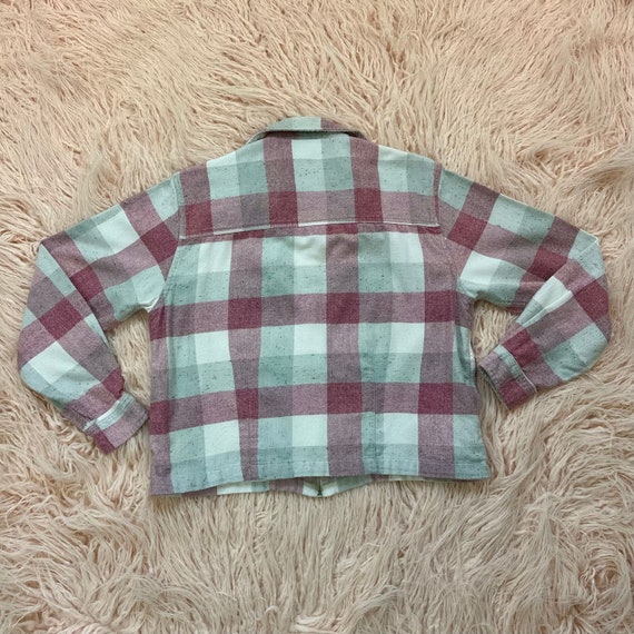 Woman's Large Vintage Pink Tank Top & Flannel - image 3