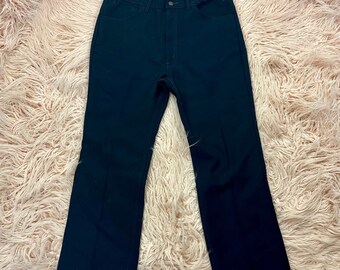 Pantalon semi-évasé bleu foncé Levi's pour homme vintage 38 x 29