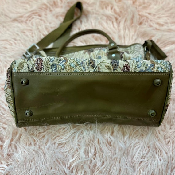 Woman's Medium Vintage Jordache Beige Floral Lugg… - image 4