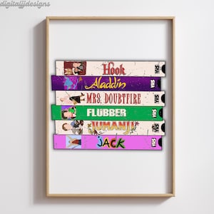 90s VHS Movie PNGs, 90s Movie Shirt png, Nostalgic Shirt png, 90s VHS Movies, VHS png, Vhs Stack
