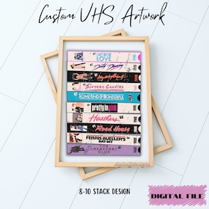 VHS Stack Movies, 80&#39;s Movies VHS png Design, 90&#39;s Movies VHS png Design, Custom vhs Artwork, 80&#39;s vhs Sublimation Design, 90&#39;s png Movies
