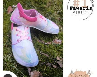 Barfußschuhe Schnittmuster #1 Fawaris Adult ISL 23,0-27,0cm, Deutsch